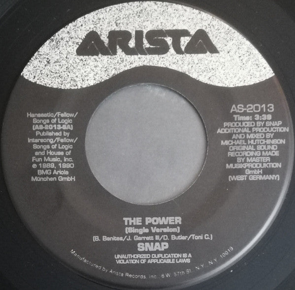 Snap* : The Power (7", Single)