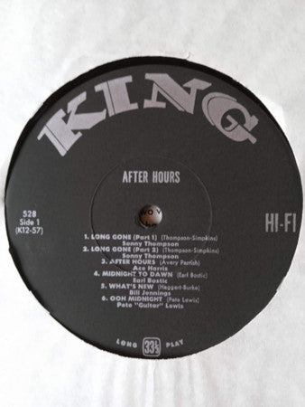 Various : After Hours (LP, Album, Comp, RE)