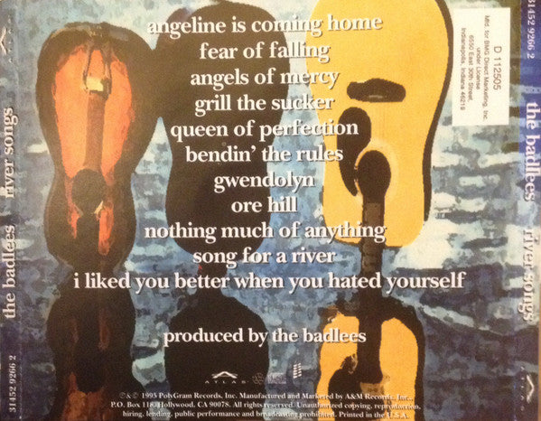 The Badlees : River Songs (CD, Album, Club)
