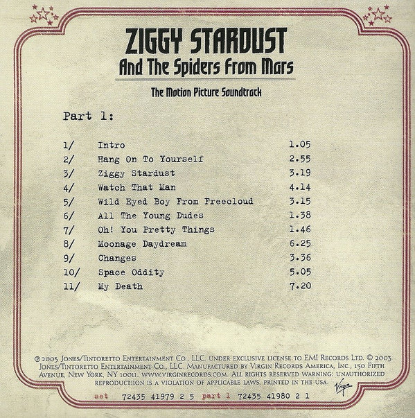 David Bowie : Ziggy Stardust And The Spiders From Mars (The Motion Picture Soundtrack) (Box, Ltd, Sli + 2xCD, Album, RE, RM, Red)