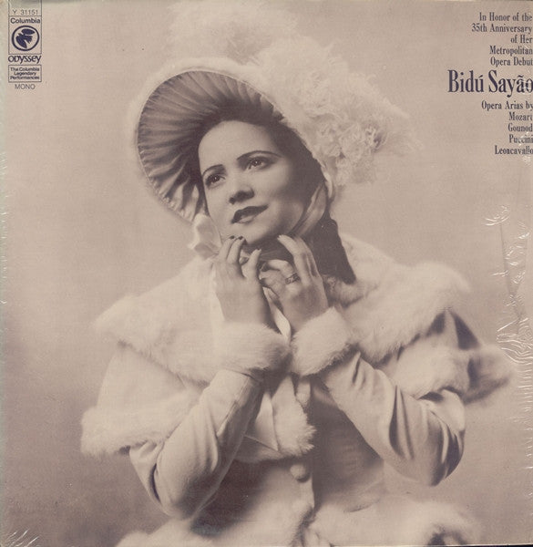 Bidú Sayão : In Honor Of The 35th Anniversary Of Her Metropolitan Opera Debut  Opera Arias By Mozart / Gounod / Puccini / Leoncavallo (LP, Album, Comp, Mono)