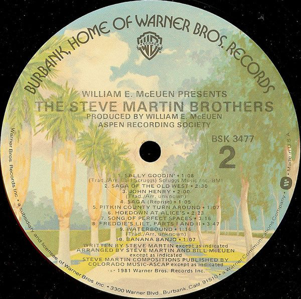 Steve Martin (2) : The Steve Martin Brothers (LP, Album, Win)