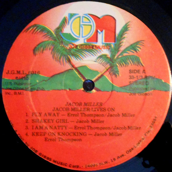 Jacob Miller : Jacob Miller Lives On (LP, Album)