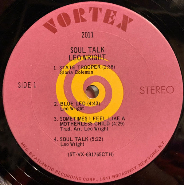 Leo Wright : Soul Talk (LP, Album, CTH)