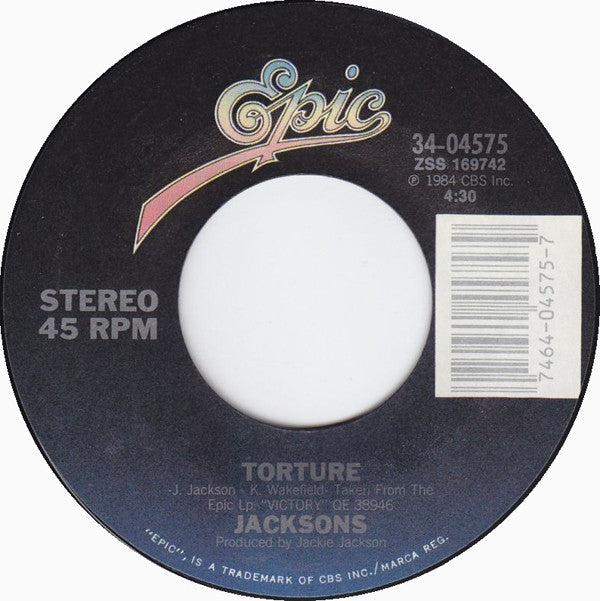 The Jacksons : Torture (7", Styrene, Pit)