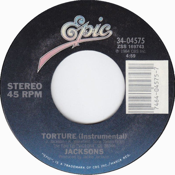 The Jacksons : Torture (7", Styrene, Pit)