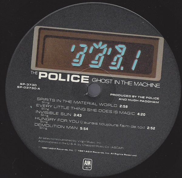 The Police : Ghost In The Machine (LP, Album, 😶)