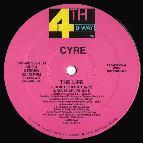 Cyré : The Life (12", Promo)