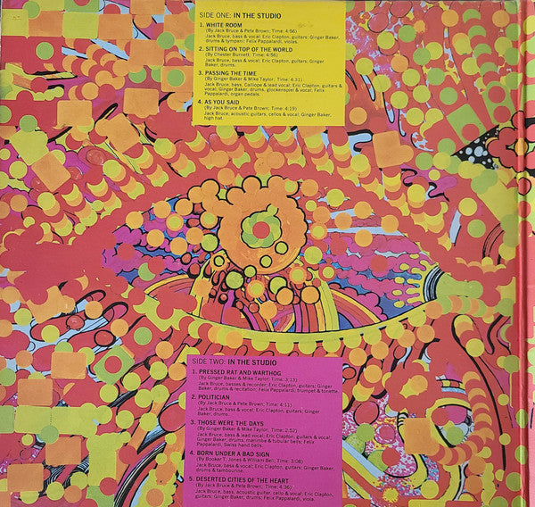 Cream (2) : Wheels Of Fire (2xLP, Album, RE)