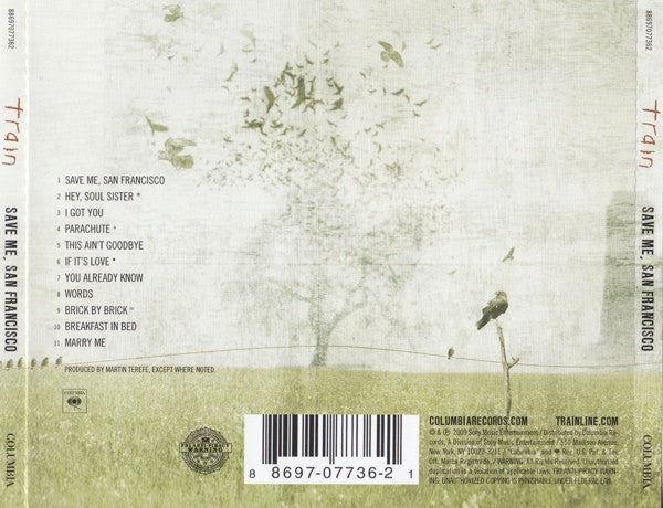 Train (2) : Save Me, San Francisco (CD, Album)