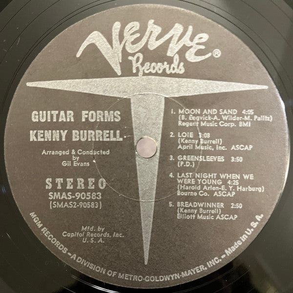 Kenny Burrell : Guitar Forms (LP, Album, Club, Gat)