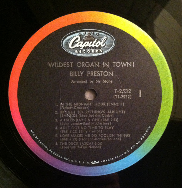 Billy Preston : Wildest Organ In Town! (LP, Album, Mono, Scr)