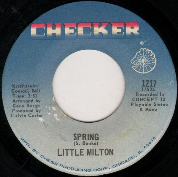 Little Milton : Just A Little Bit (7", Single)