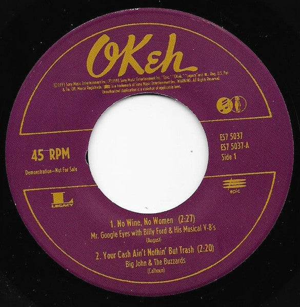 Various : The OKeh Rhythm & Blues Story Sampler: 1949-1957 (7", Promo + CD, Smplr)