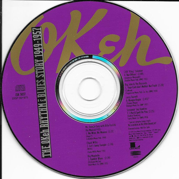 Various : The OKeh Rhythm & Blues Story Sampler: 1949-1957 (7", Promo + CD, Smplr)