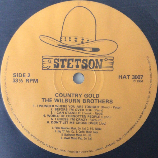The Wilburn Brothers : Country Gold (LP, Album, Mono, RE)