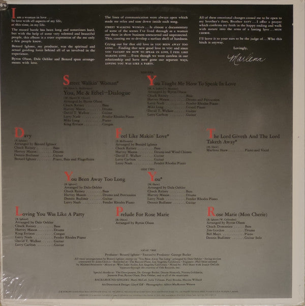 Marlena Shaw : Who Is This Bitch, Anyway? (LP, Album, All)