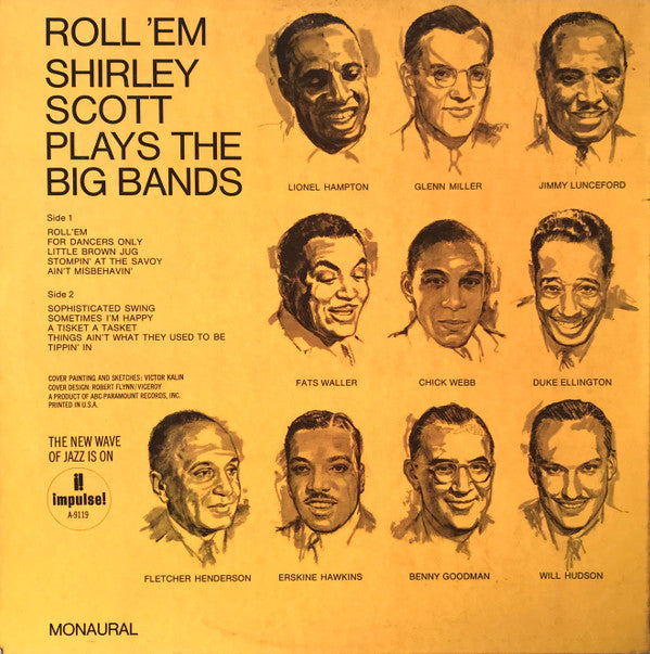 Shirley Scott : Roll 'Em: Shirley Scott Plays The Big Bands (LP, Mono)