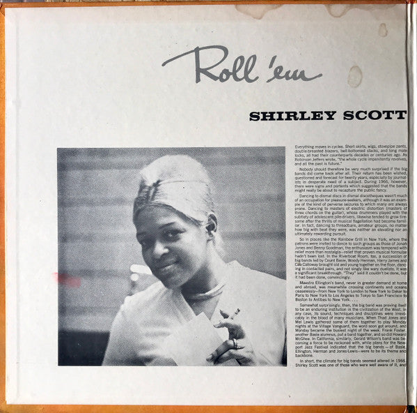 Shirley Scott : Roll 'Em: Shirley Scott Plays The Big Bands (LP, Mono)