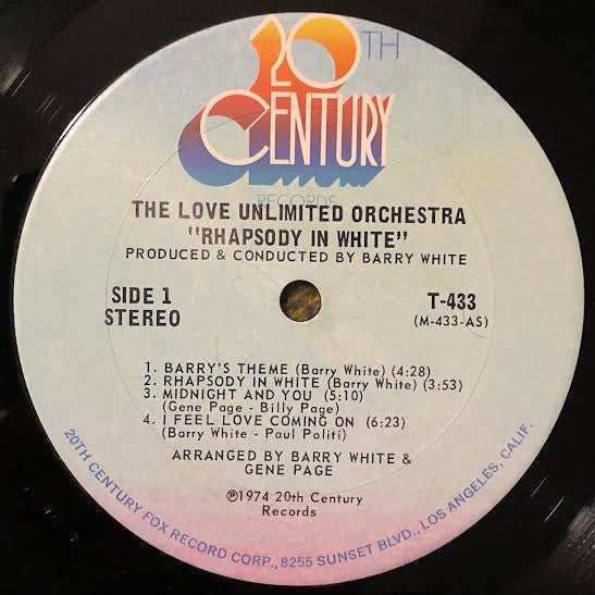 The Love Unlimited Orchestra* : Rhapsody In White (LP, Album)