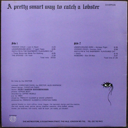 Various : Live At Alice In Wonderland - A Pretty Smart Way To Catch A Lobster (LP, Comp, Gat)