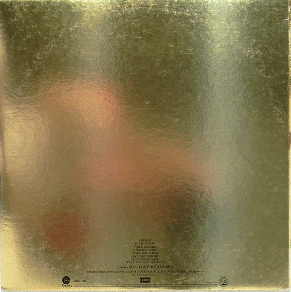 Grand Funk Railroad : We're An American Band (LP, Album, Yel)