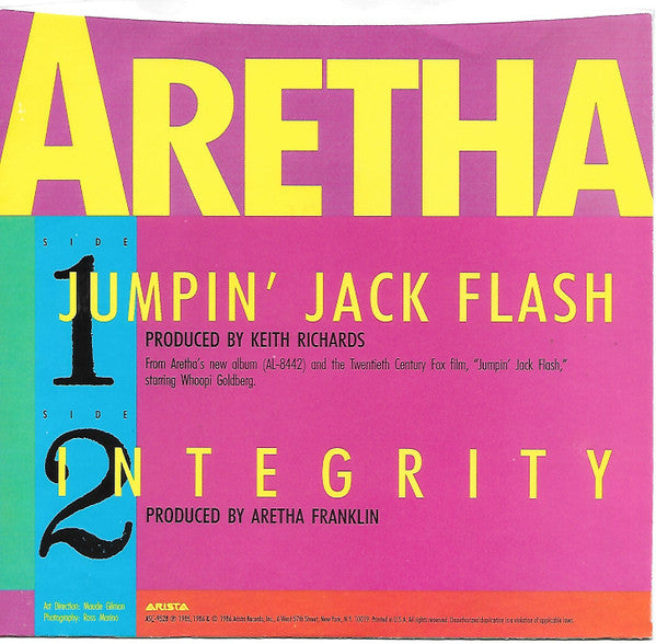 Aretha Franklin : Jumpin' Jack Flash (7", Single, Cle)