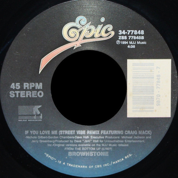 Brownstone : I Can't Tell You Why (7")
