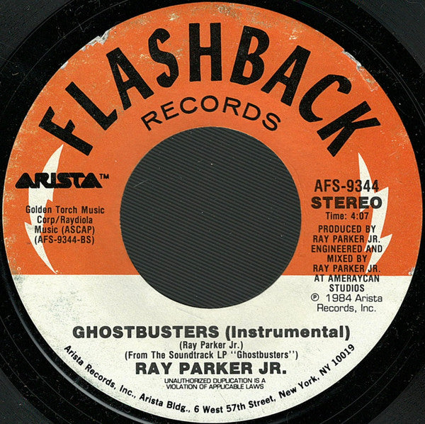 Ray Parker Jr. : Ghostbusters (7", Single, RE)