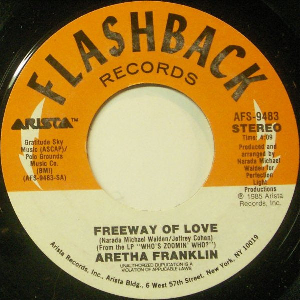 Aretha Franklin : Freeway Of Love / Jump To It (7", RE)