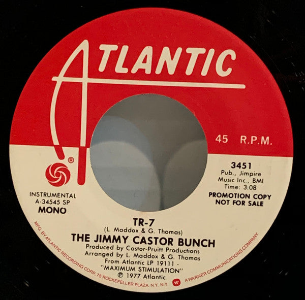 The Jimmy Castor Bunch : TR-7 / Magnolia (7", Single, Mono, Promo, Spe)