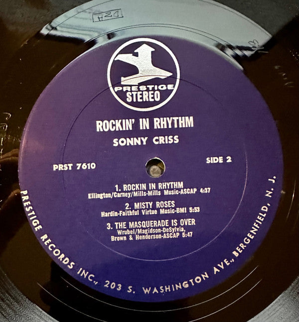 Sonny Criss : Rockin' In Rhythm (LP, Album)