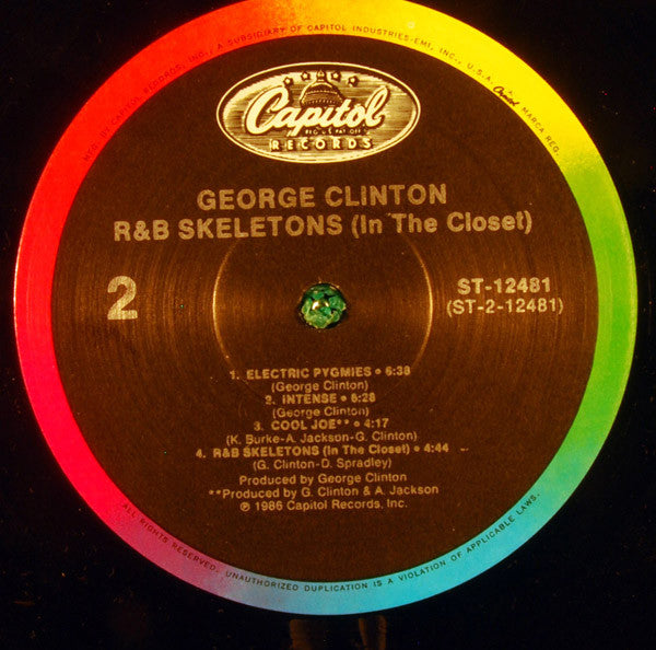 George Clinton : R&B Skeletons In The Closet (LP, Album, All)