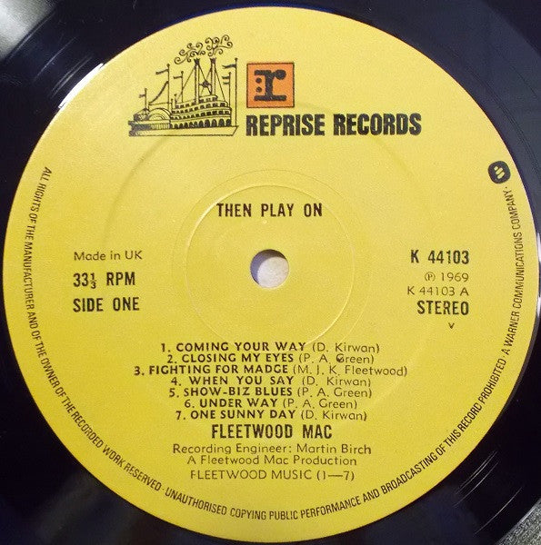Fleetwood Mac : Then Play On (LP, Album, RE)
