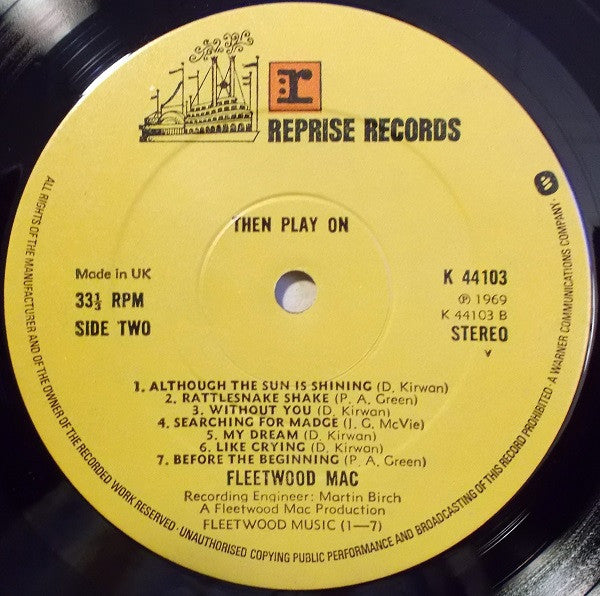 Fleetwood Mac : Then Play On (LP, Album, RE)