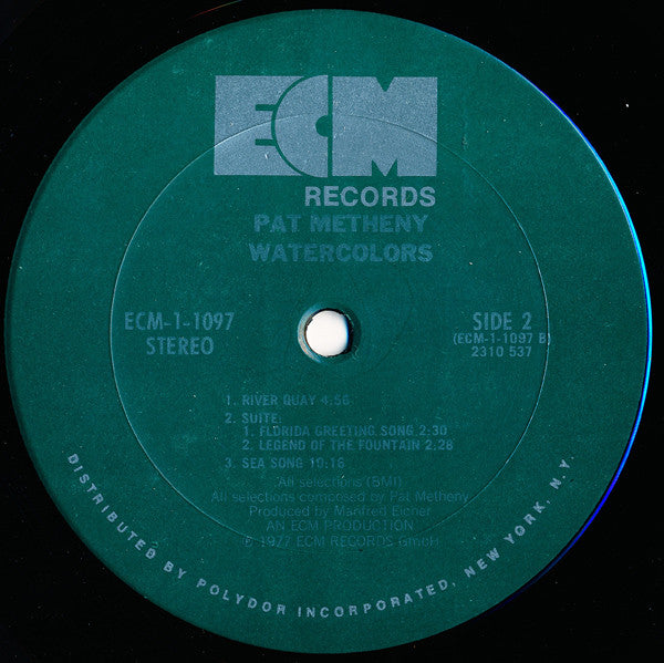 Pat Metheny : Watercolors (LP, Album, Pit)