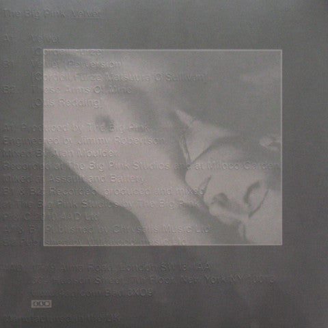 The Big Pink : Velvet (12")