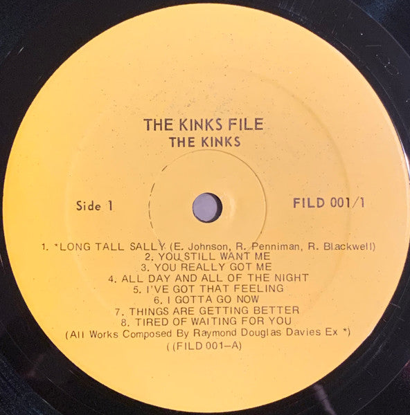 The Kinks : The File Series (2xLP, Comp, Mono)