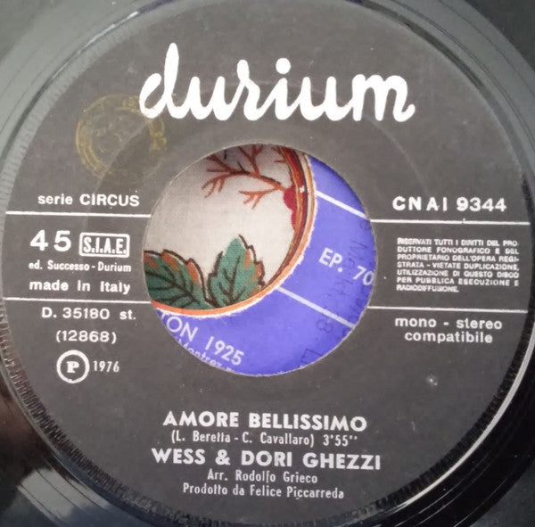 Wess & Dori* : Amore Bellissimo (7")