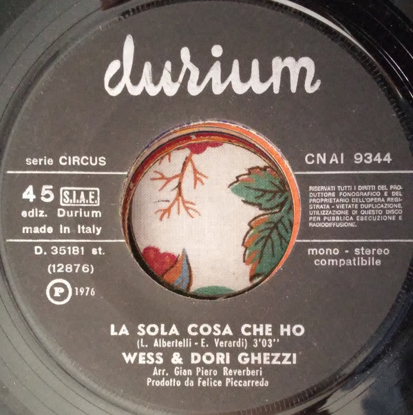 Wess & Dori* : Amore Bellissimo (7")