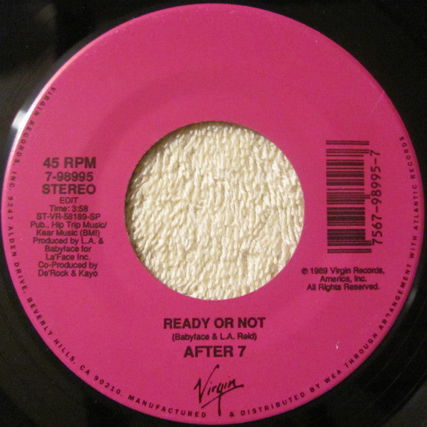 After 7 : Ready Or Not (7", Single)