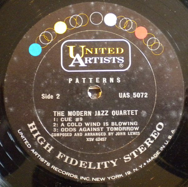The Modern Jazz Quartet : Patterns (LP, Album, RE)