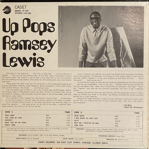 Ramsey Lewis : Up Pops Ramsey Lewis (LP, Album, Ter)