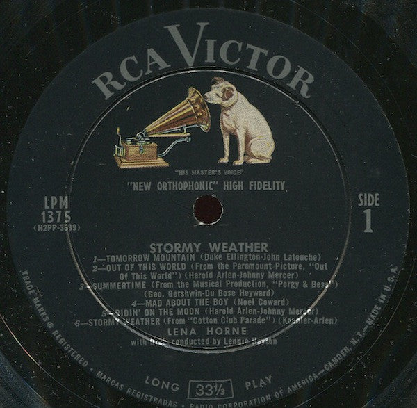 Lena Horne : Stormy Weather (LP, Album, Mono)
