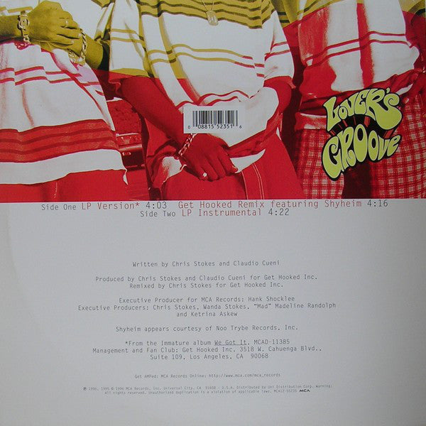 Immature : Lover's Groove (12", Single, Ora)