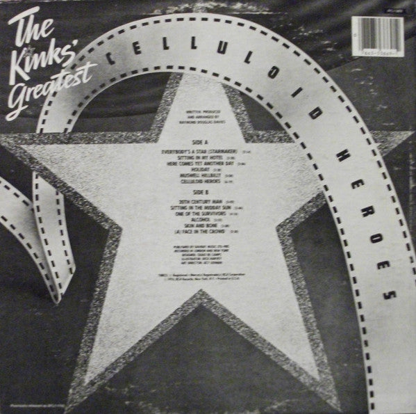 The Kinks : Celluloid Heroes - The Kinks' Greatest (LP, Comp, RE, Ind)