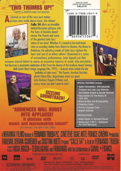 Fernando Trueba :  Calle 54  (DVD-V, NTSC)