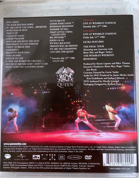 Queen : Live At Wembley Stadium (2xDVD-V, RE, NTSC, 25t)