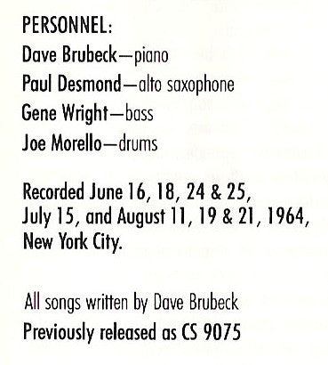 Dave Brubeck : Jazz Impressions Of New York (CD, Album, RE, RM)