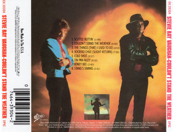 Stevie Ray Vaughan & Double Trouble : Couldn't Stand The Weather (CD, Album, RE)